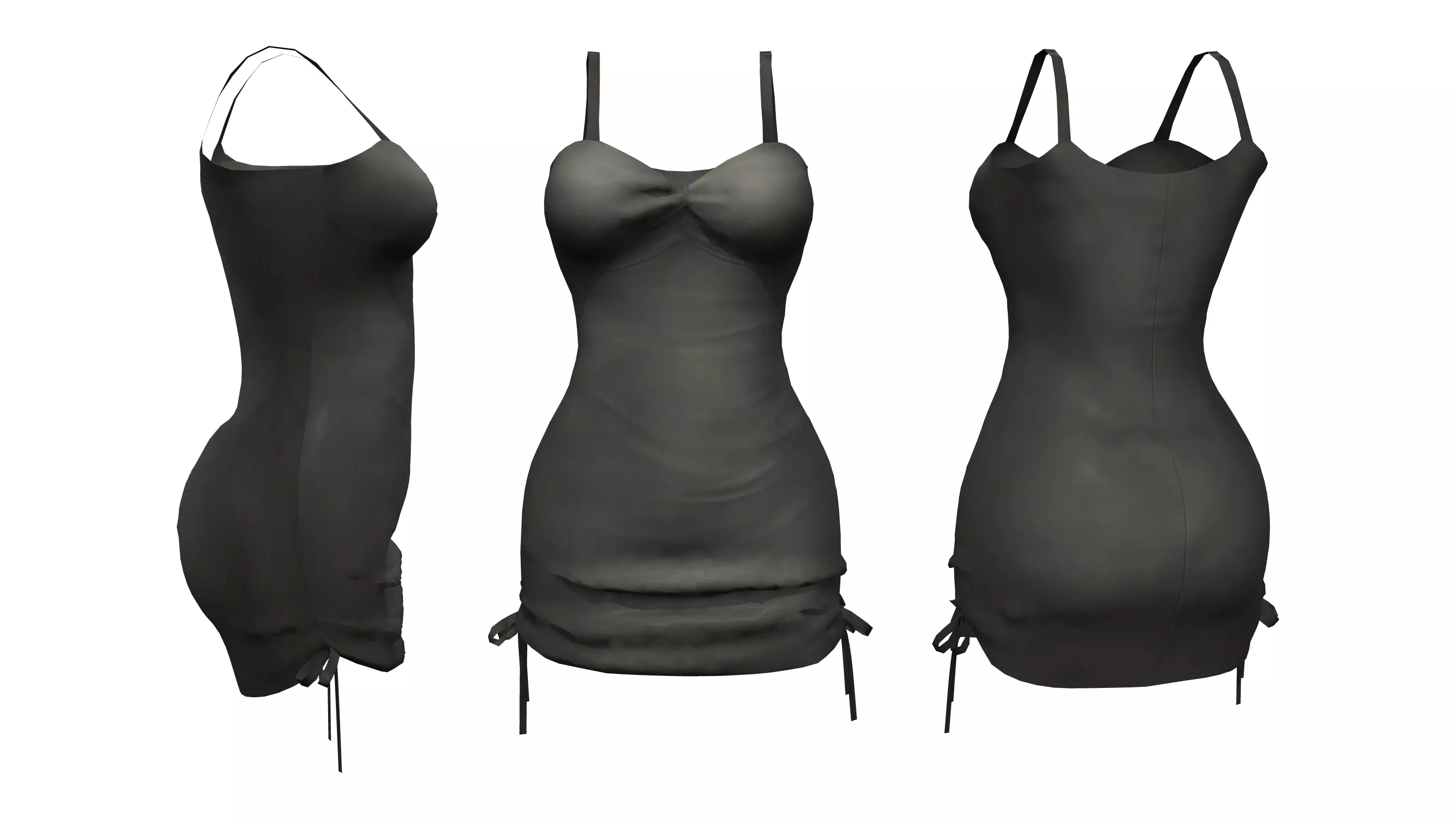 Spaghetti Dress Low-poly 3D model