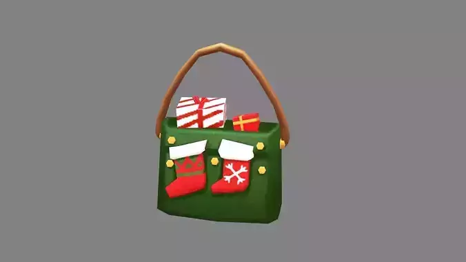 cartoon handbag - christmas