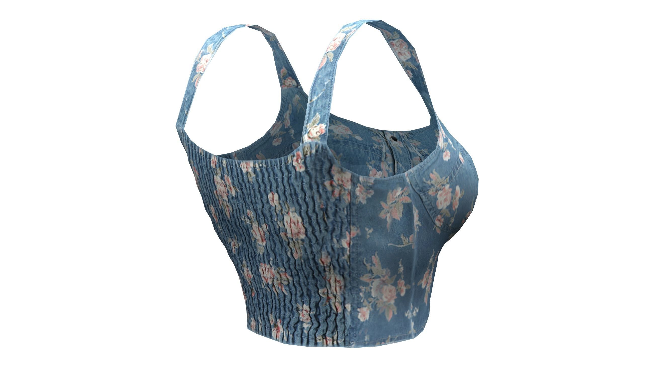 Bralet V1 Low-poly 3D model_6