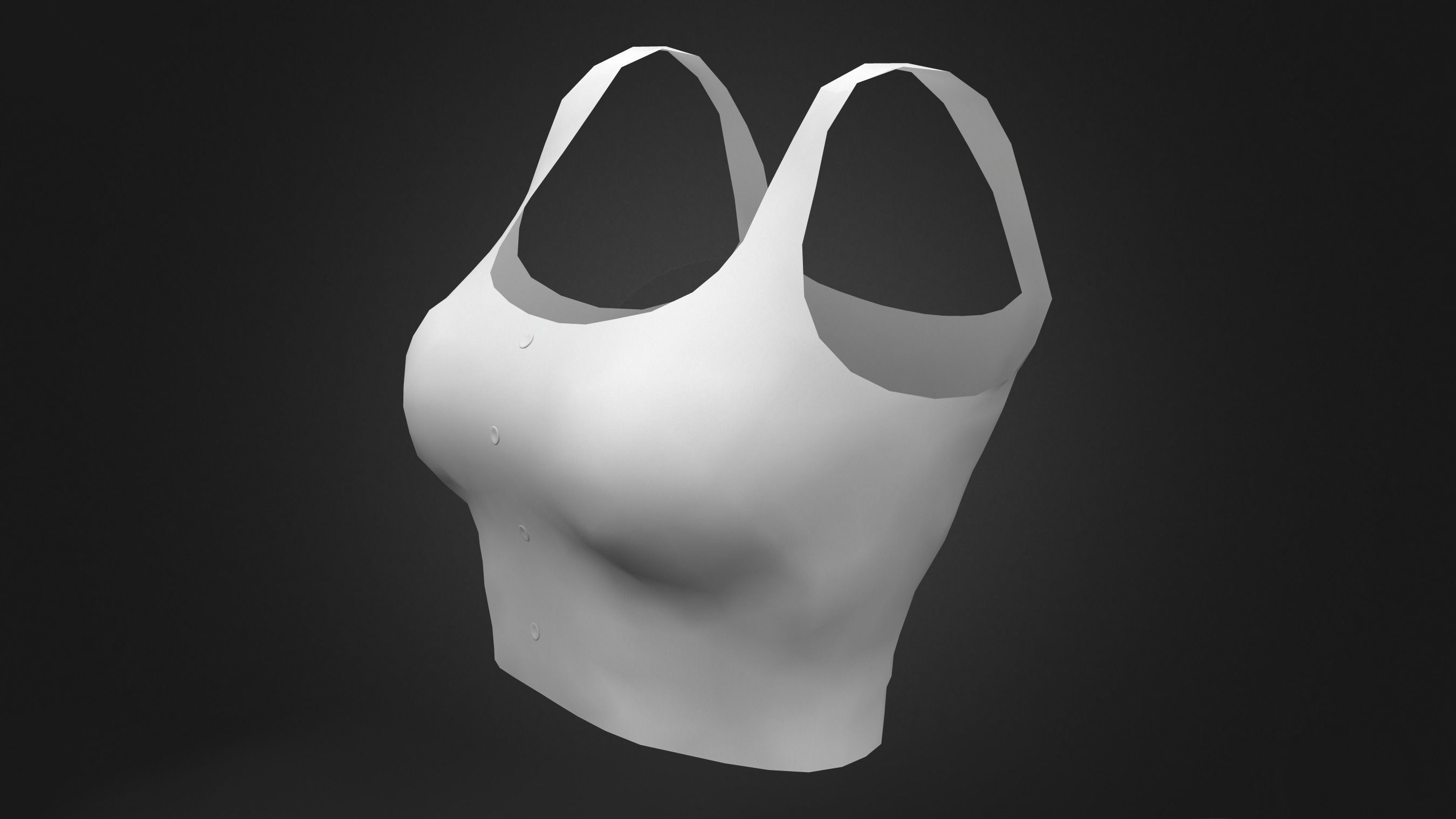 Bralet V1 Low-poly 3D model_9