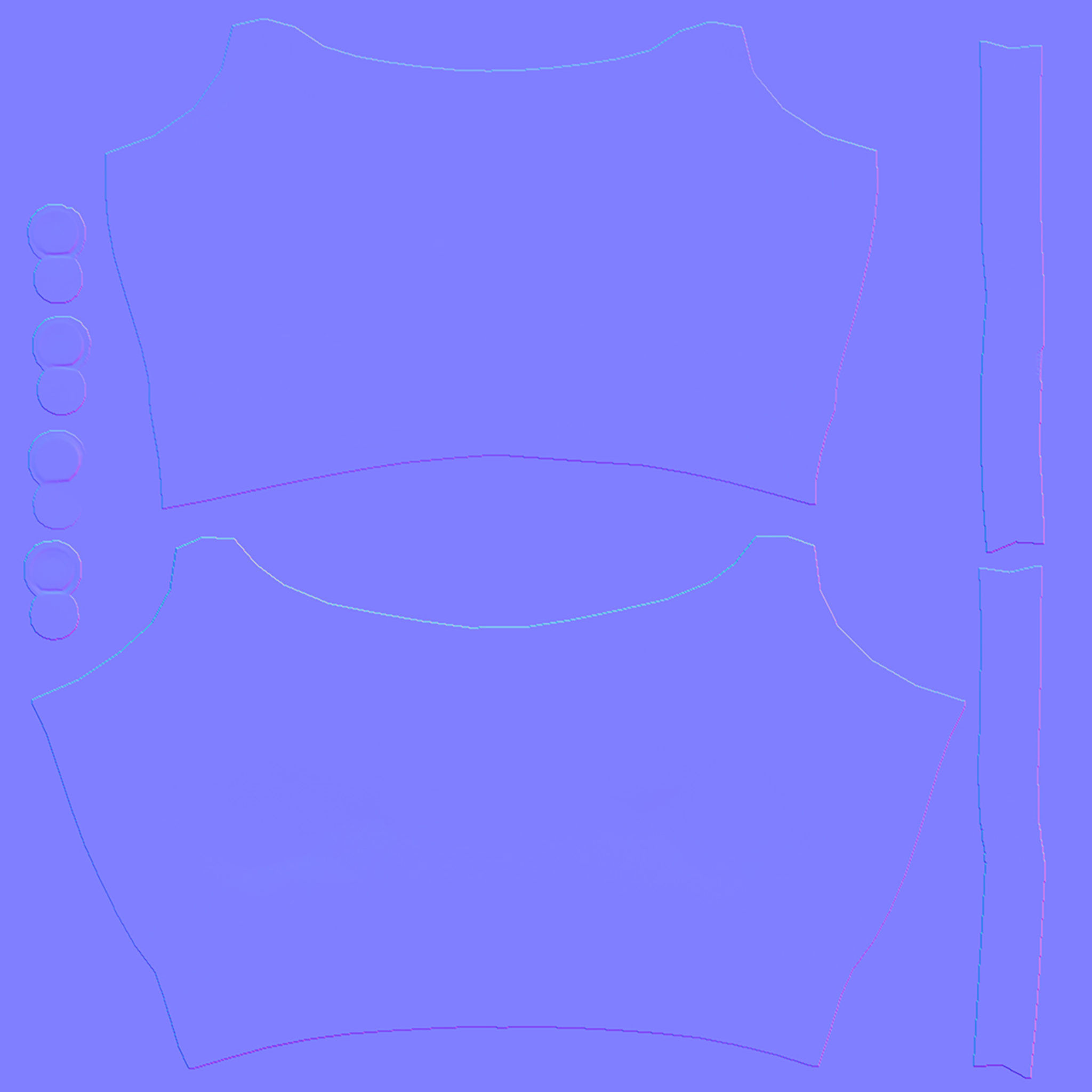 Bralet V1 Low-poly 3D model_12