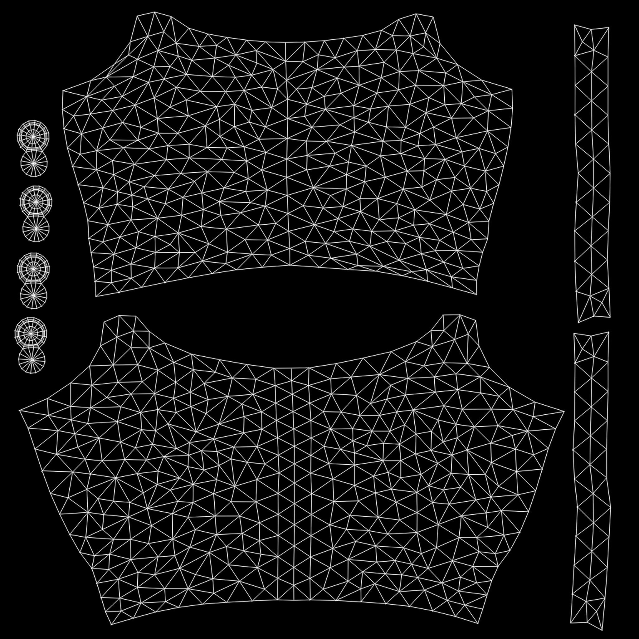 Bralet V1 Low-poly 3D model_15
