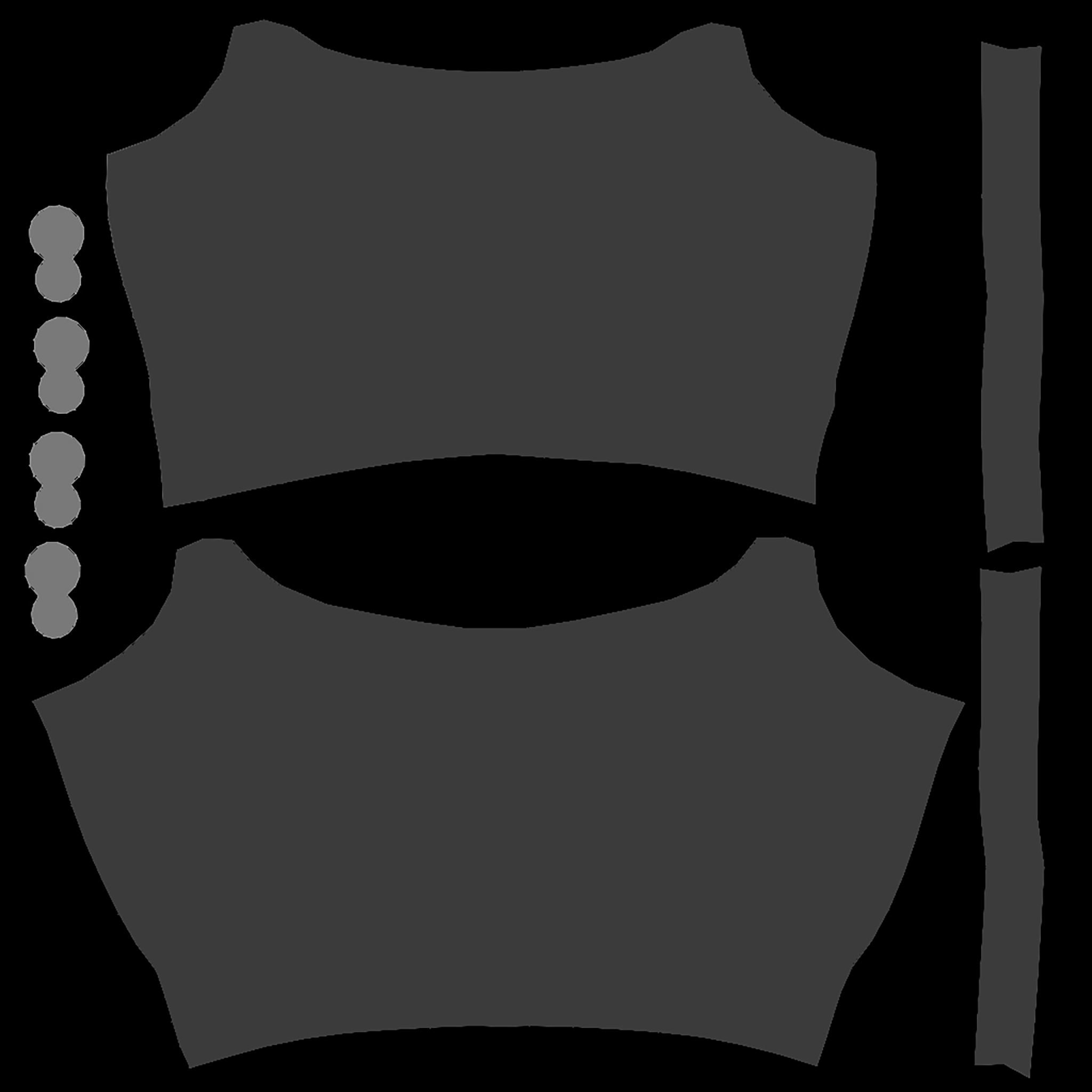 Bralet V1 Low-poly 3D model_13