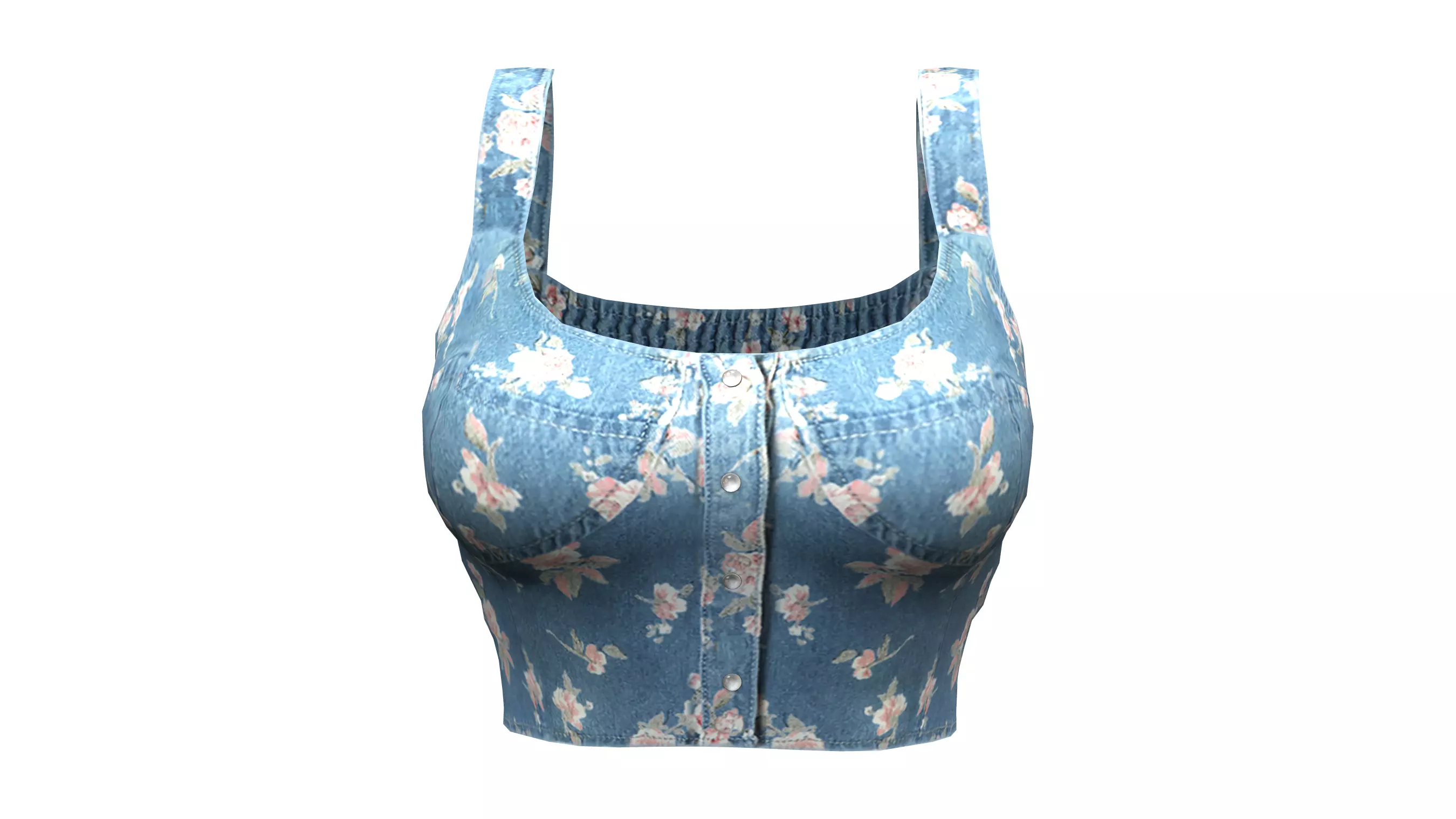 Bralet V1 Low-poly 3D model_0