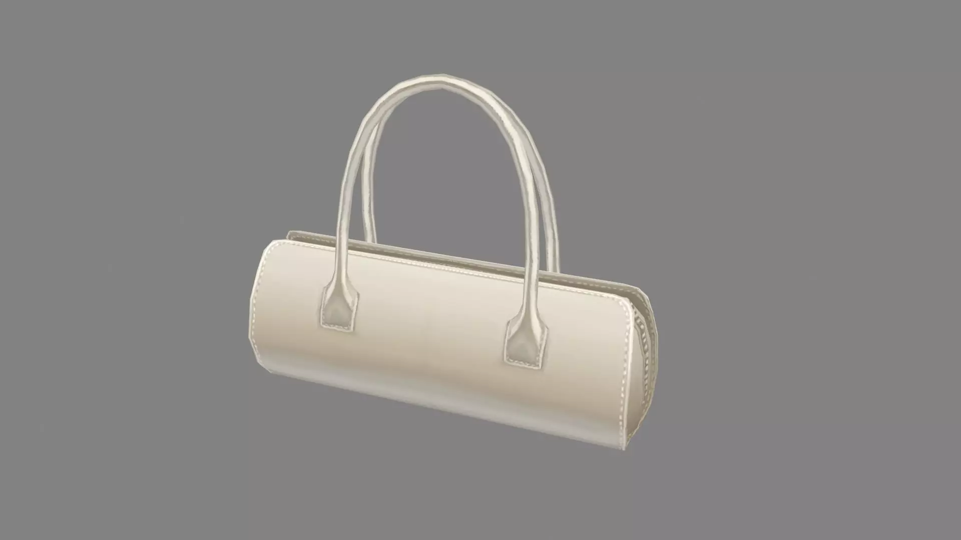 Cartoon Ladies Wallet - white cosmetic bag Low-poly 3D model