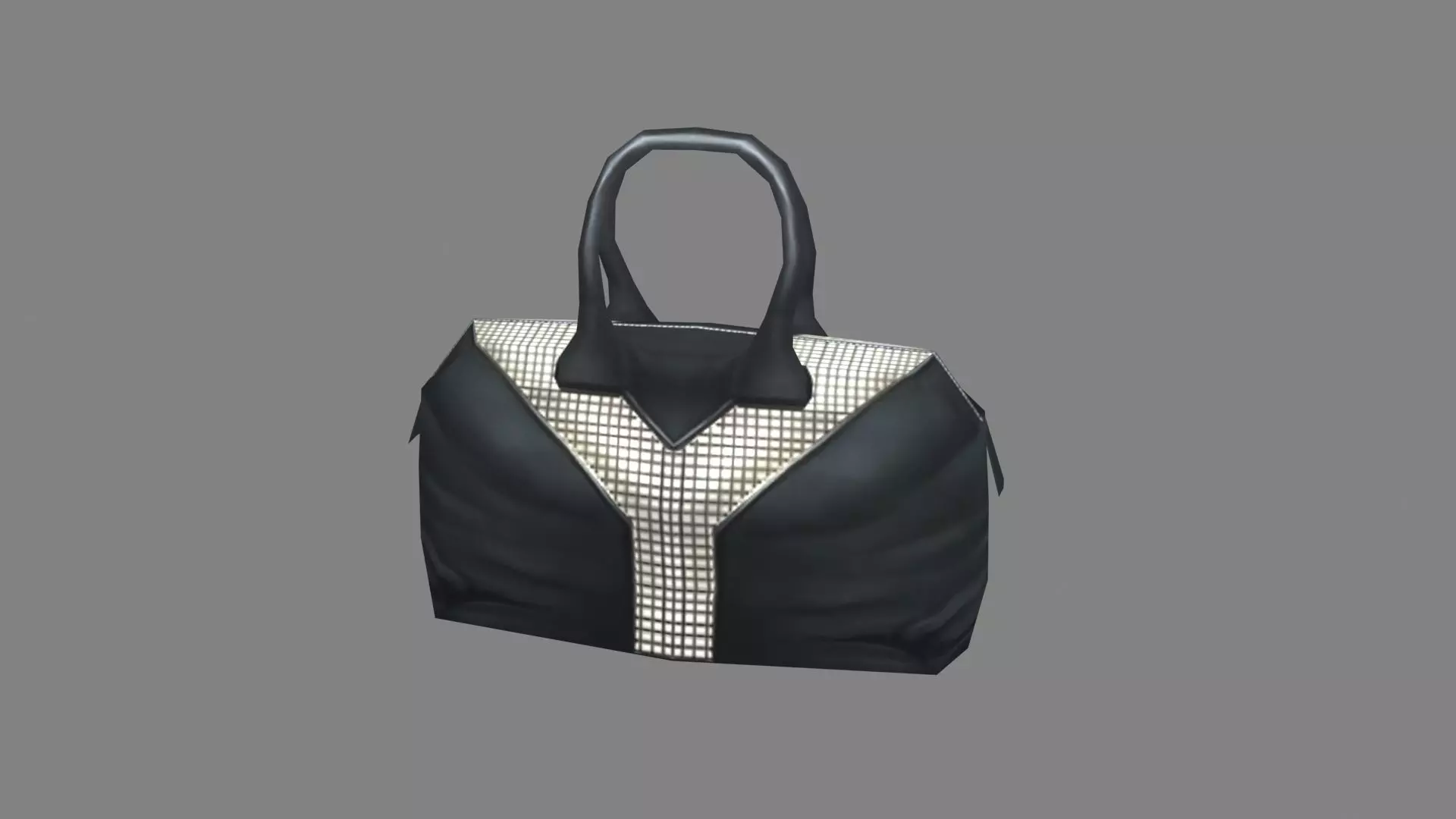 Cartoon Ladies Wallet - black cosmetic bag Low-poly 3D model