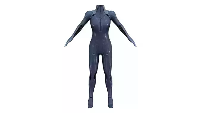 Sci-fi Futuristic Full Body Suit Low-poly 3D model