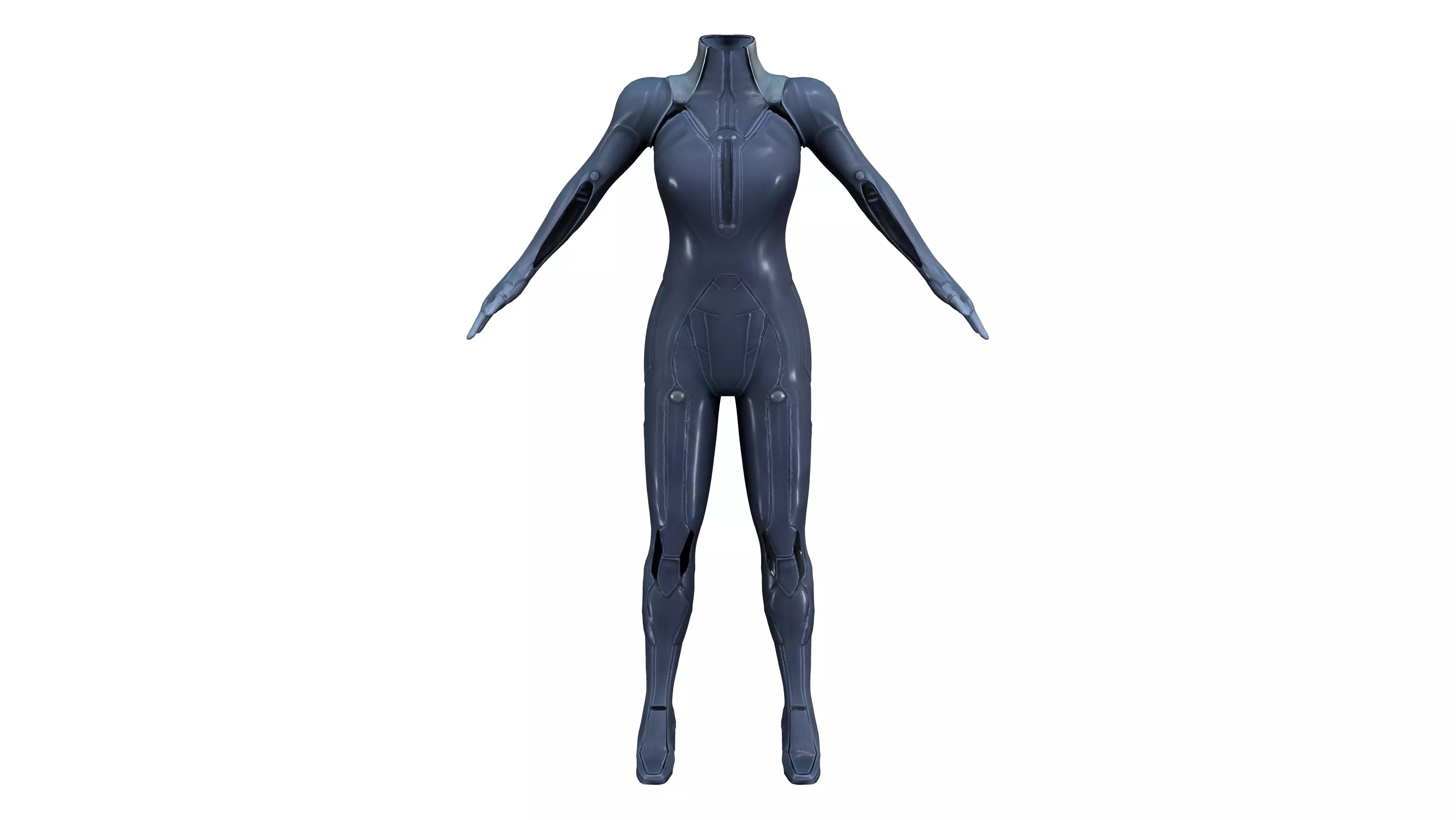 Sci-fi Futuristic Full Body Suit Low-poly 3D model
