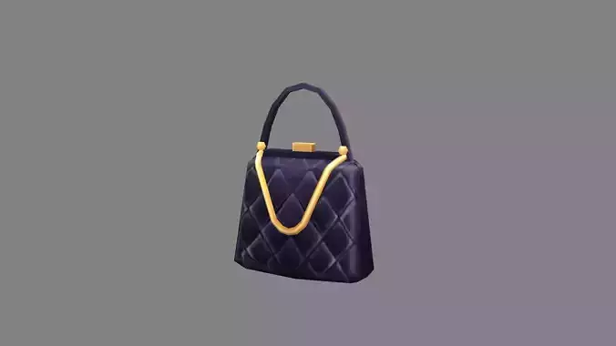 cartoon black handbag