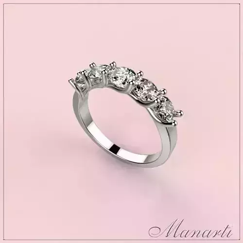 3D jewelry design Ring File format STL Model 0004