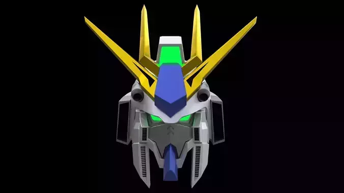 Gundam Head 3D model