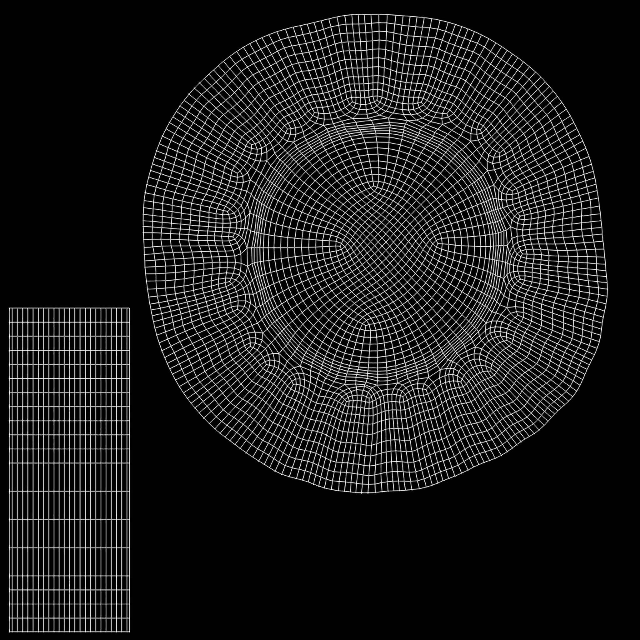 Round Table With Table Cloth Low-poly 3D model_12