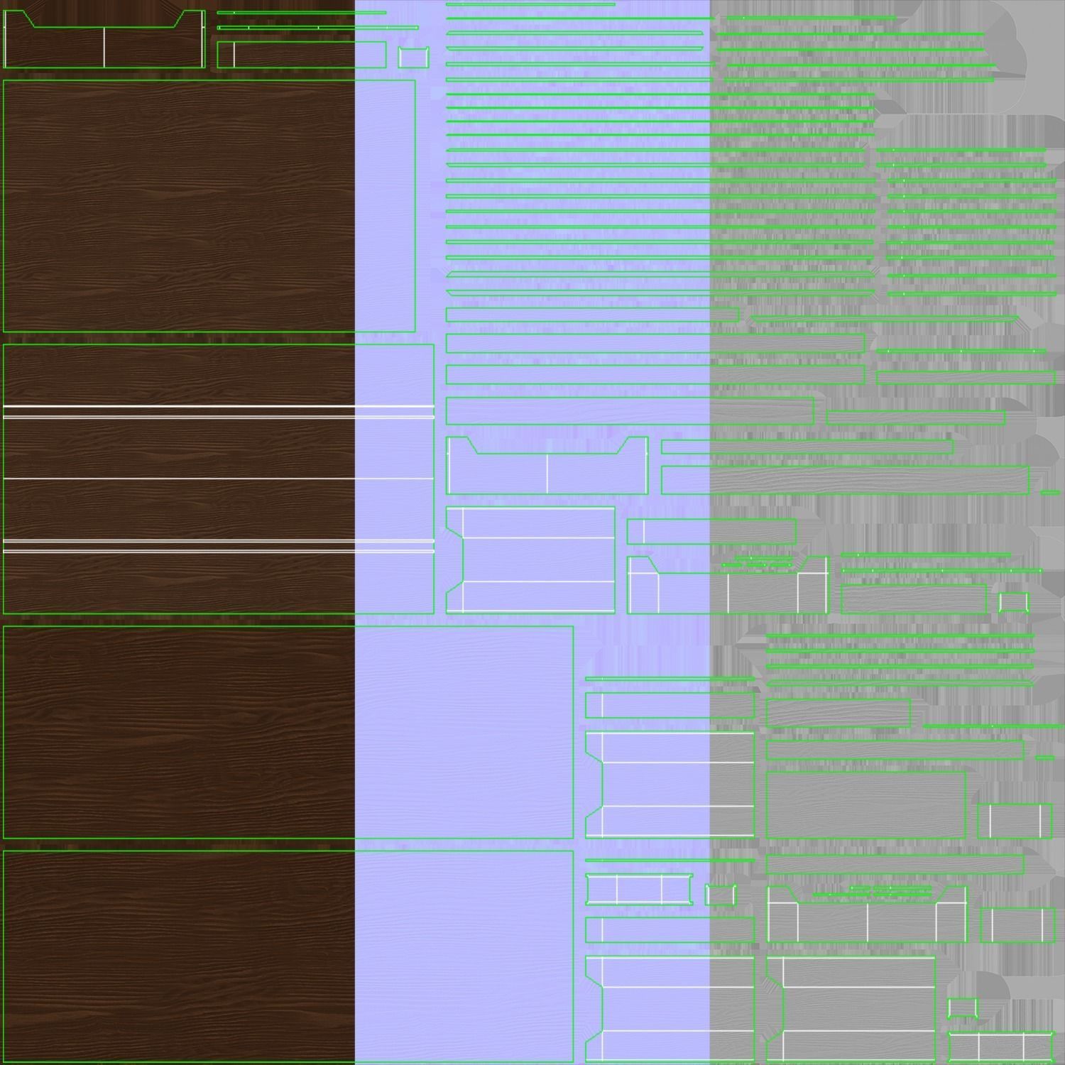 Vercelli Dinning Set Low-poly 3D model_6