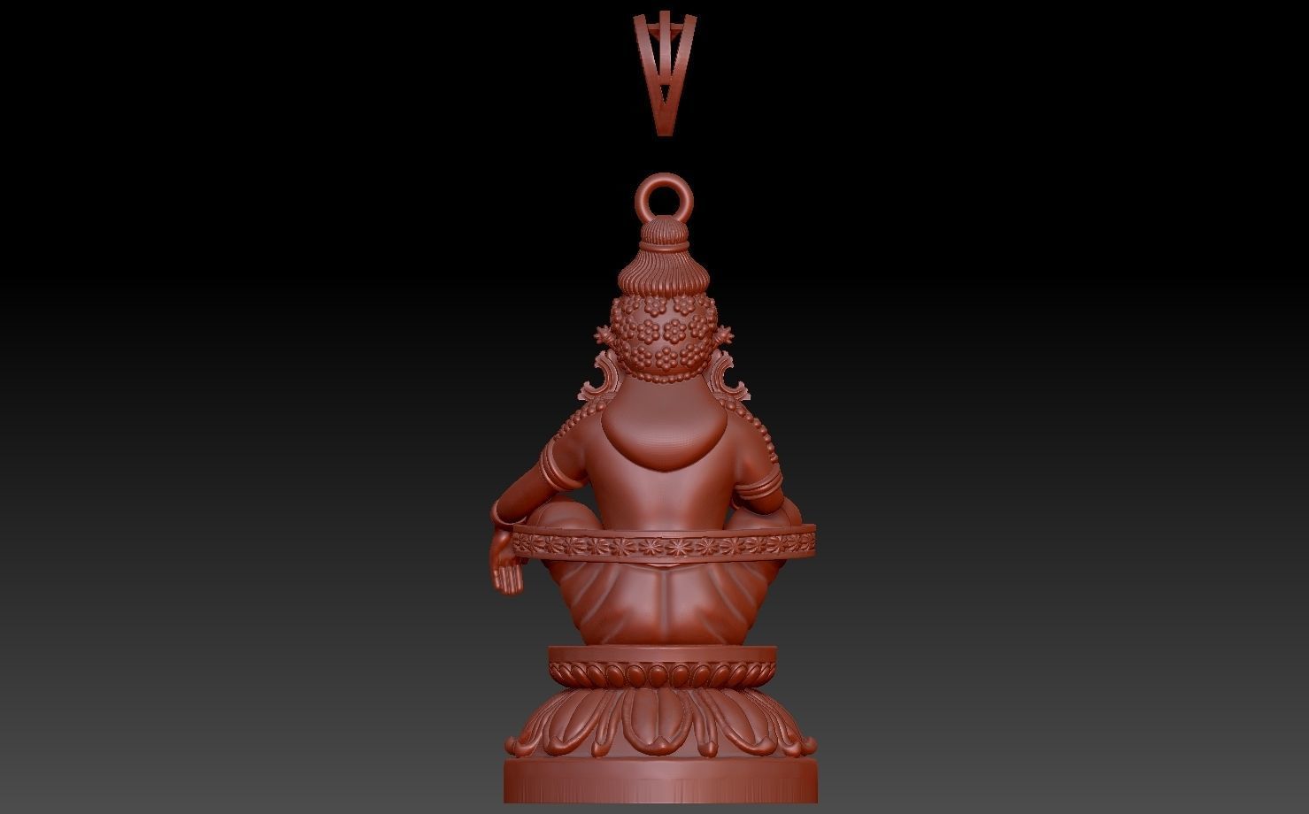 swami ayyappan 3d model high poly mesh 3D print model_1