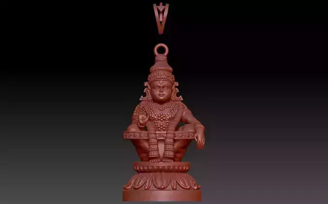 swami ayyappan 3d model high poly mesh