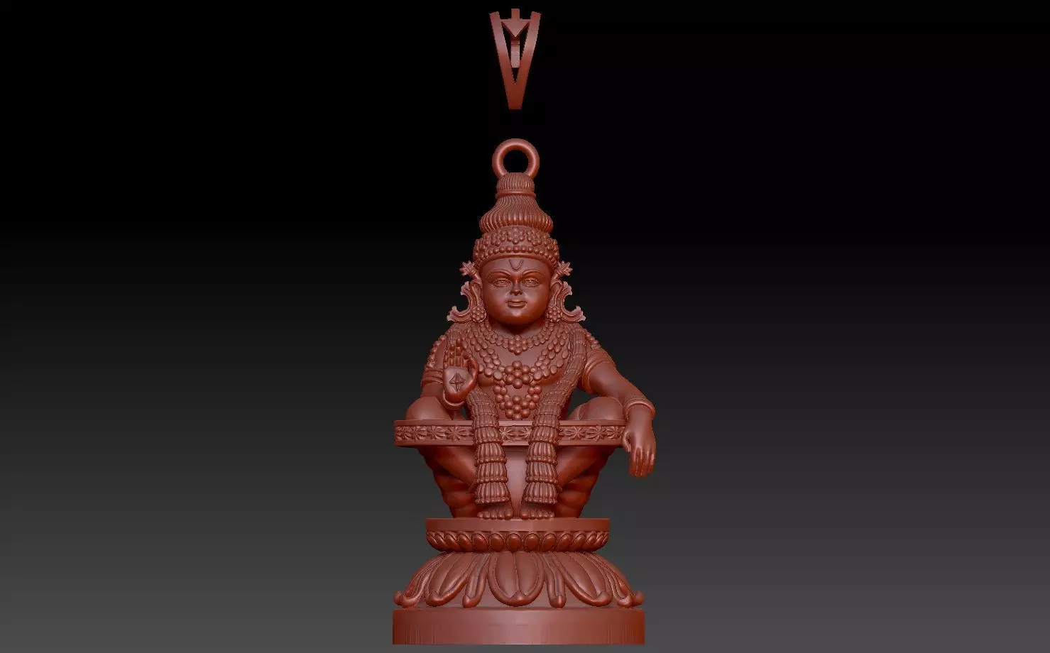 swami ayyappan 3d model high poly mesh 3D print model_0