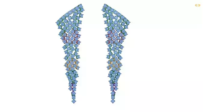 earring pair of earrings with crystals