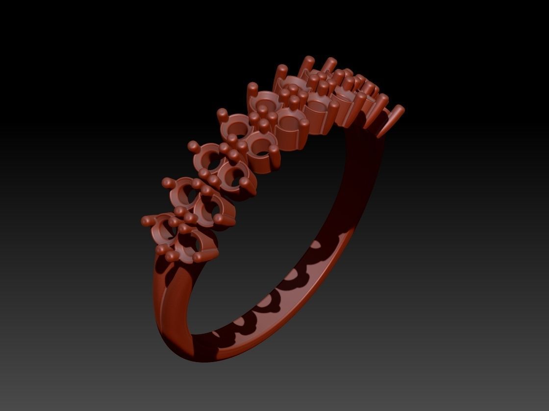 Diamond ring 3D print model_1