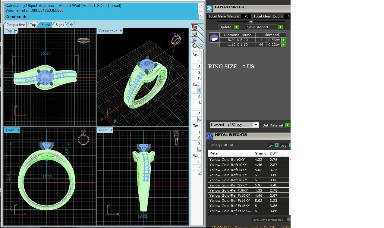 Solitaire ring model 3D print model_2
