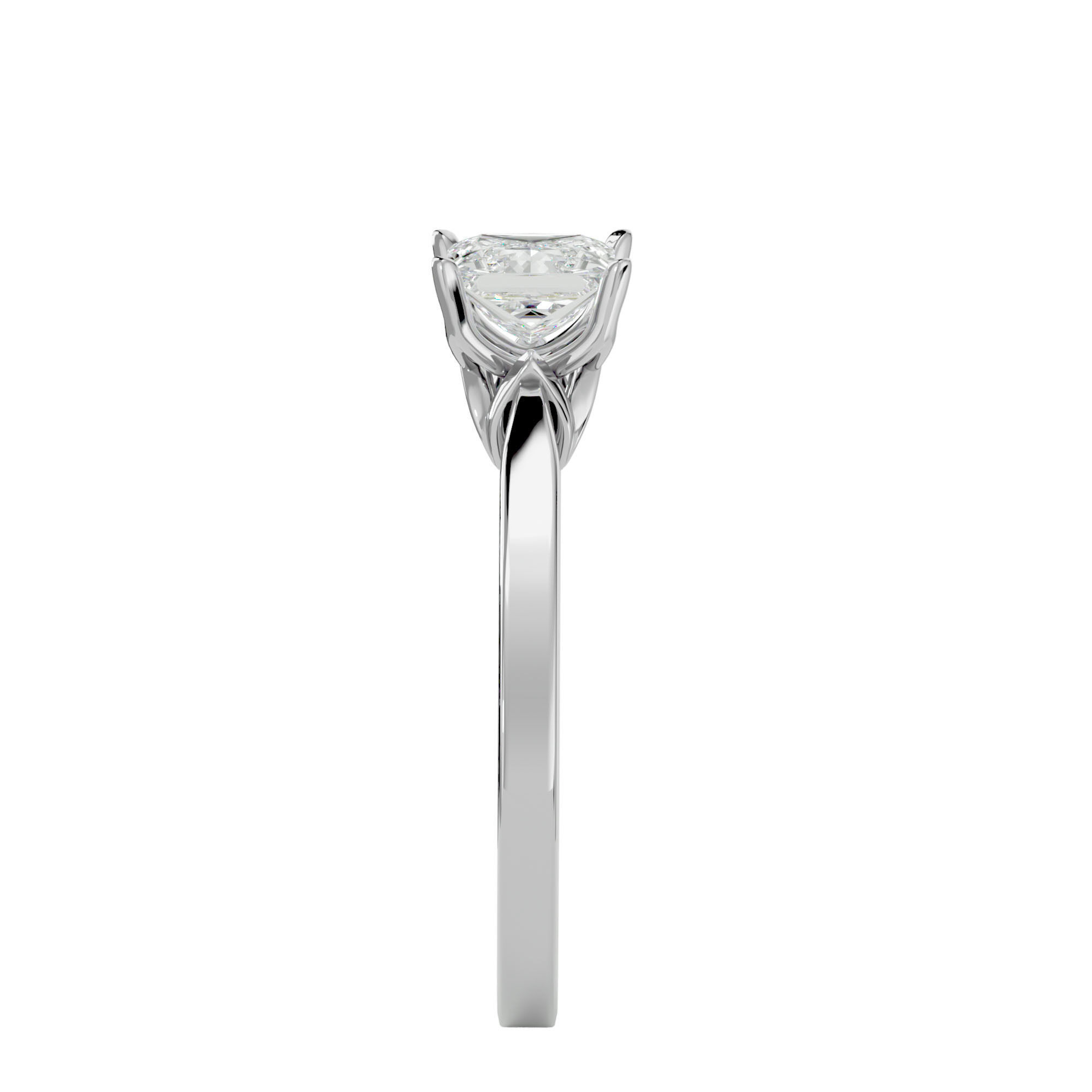 Solitaire ring model 3D print model_10