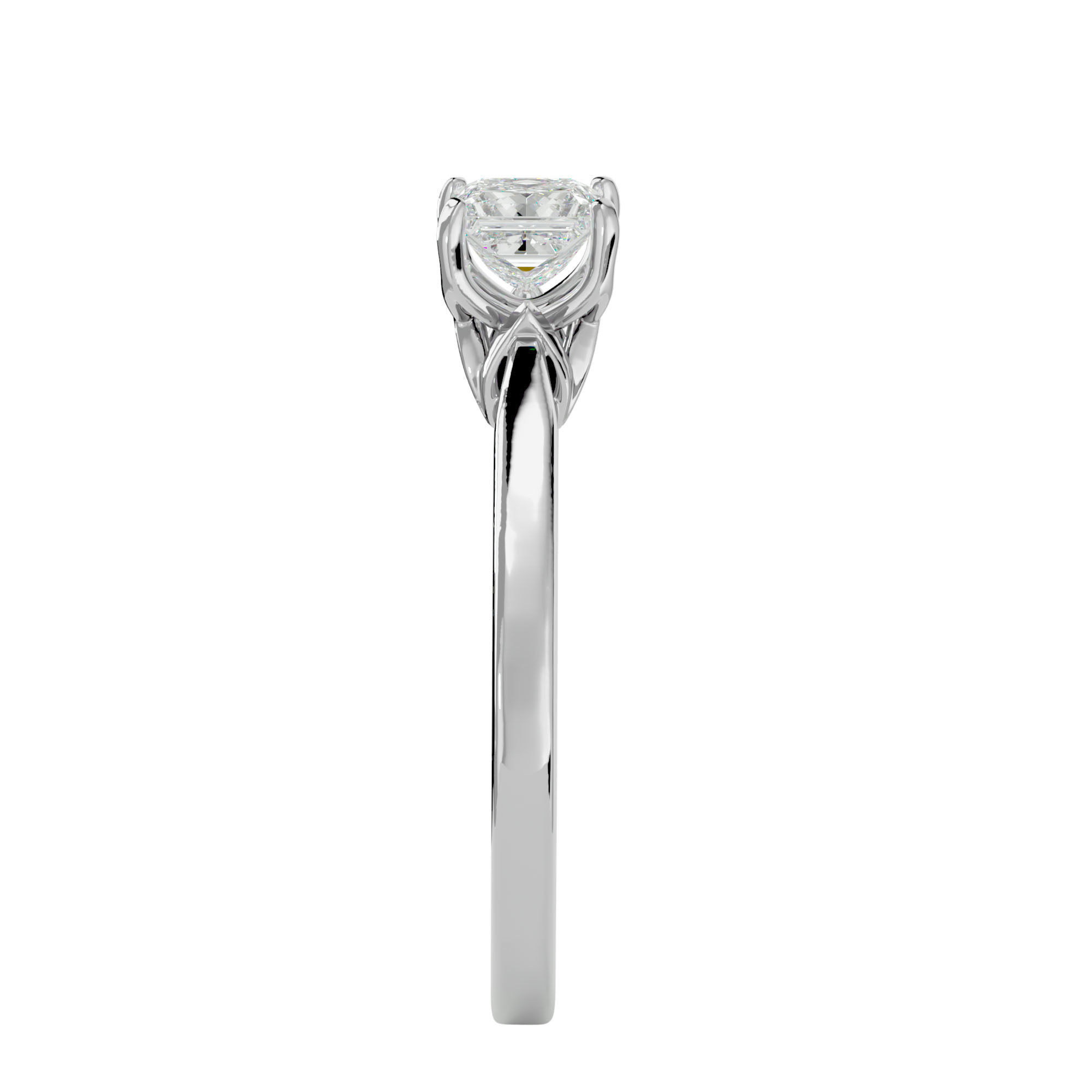 Solitaire ring model 3D print model_10