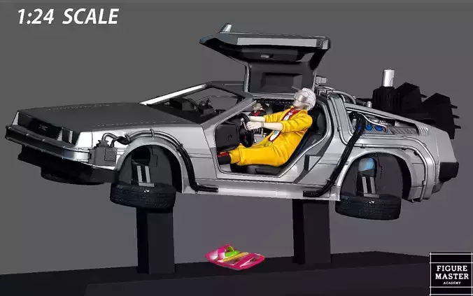 MARTY MCFLY DOC EMIT BROWN BACK TO THE FUTURE 2 MINIATURE 3D print model
