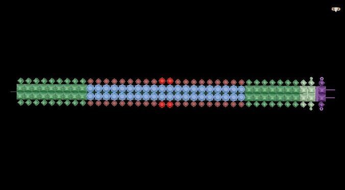 bracelet structure of polymer chain 3D print model
