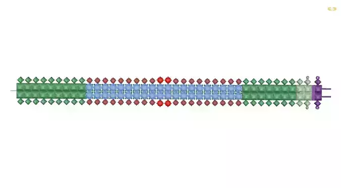 bracelet structure of polymer chain