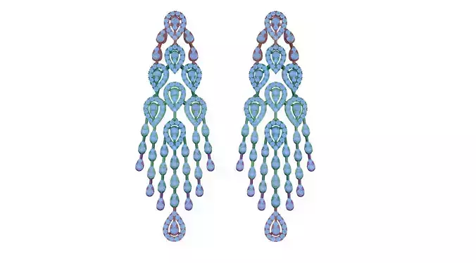 earring peacock dangle earrings