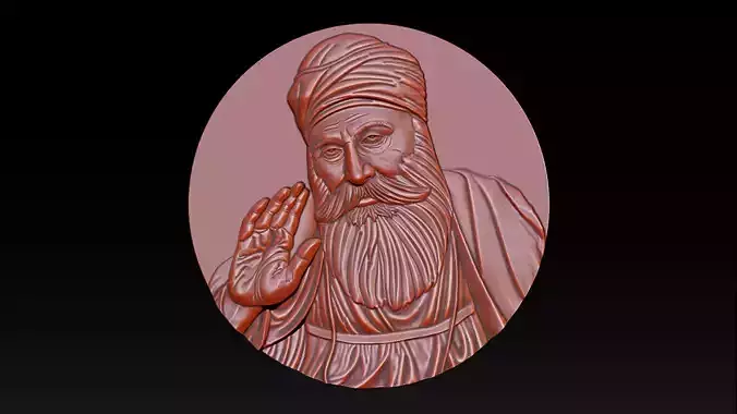 Guru Nanak 3D Model for CNC Router