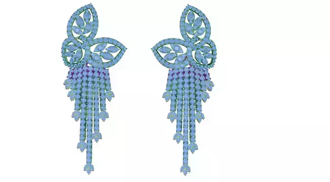 earring pair of earrings with crystals