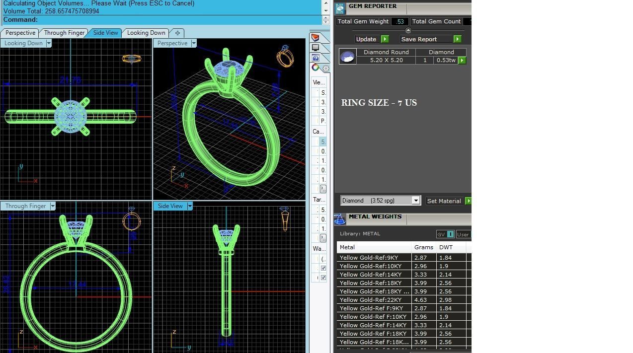 Solitaire ring model 3D print model_2