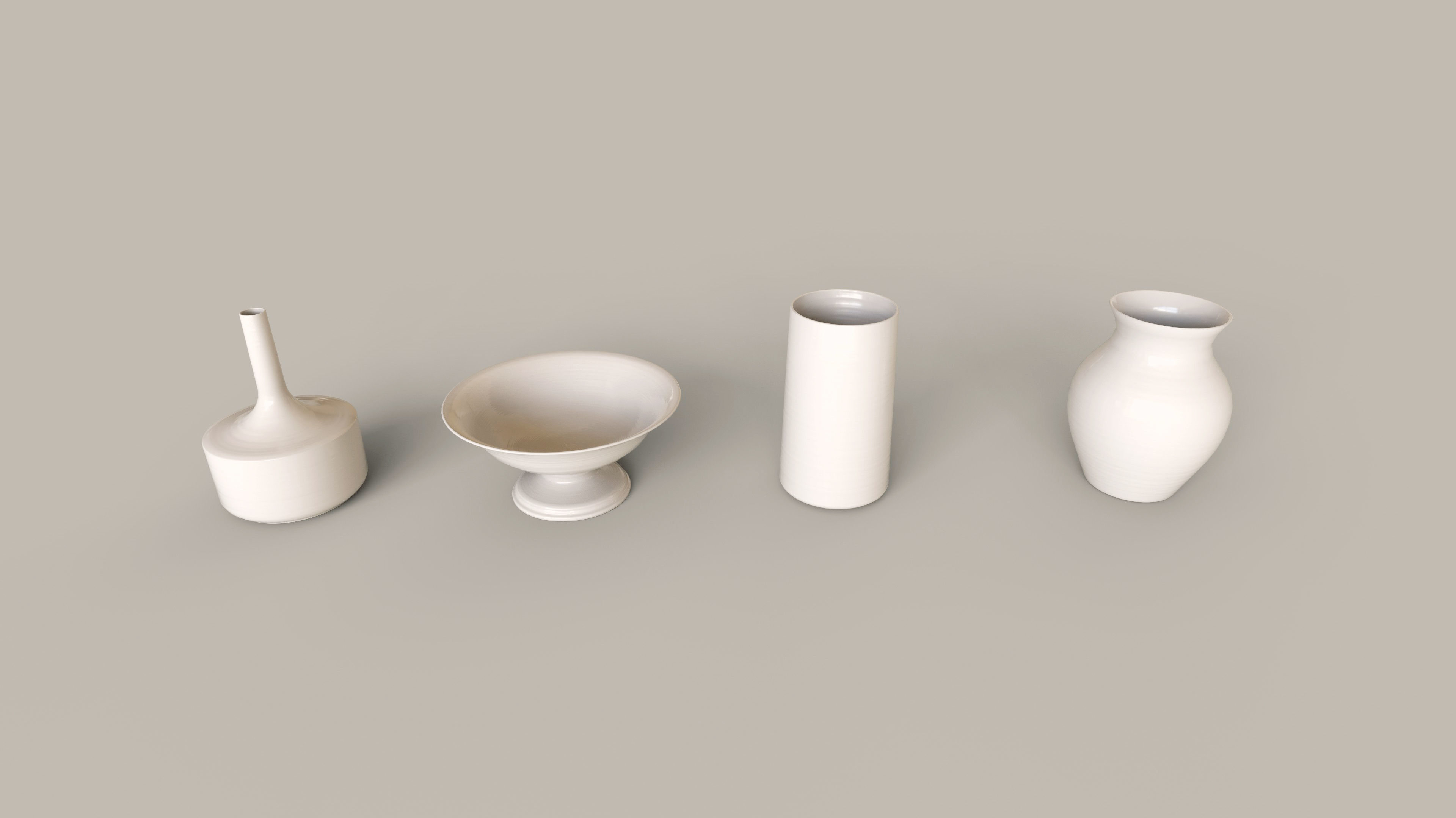Vases bowl Low-poly 3D model_3