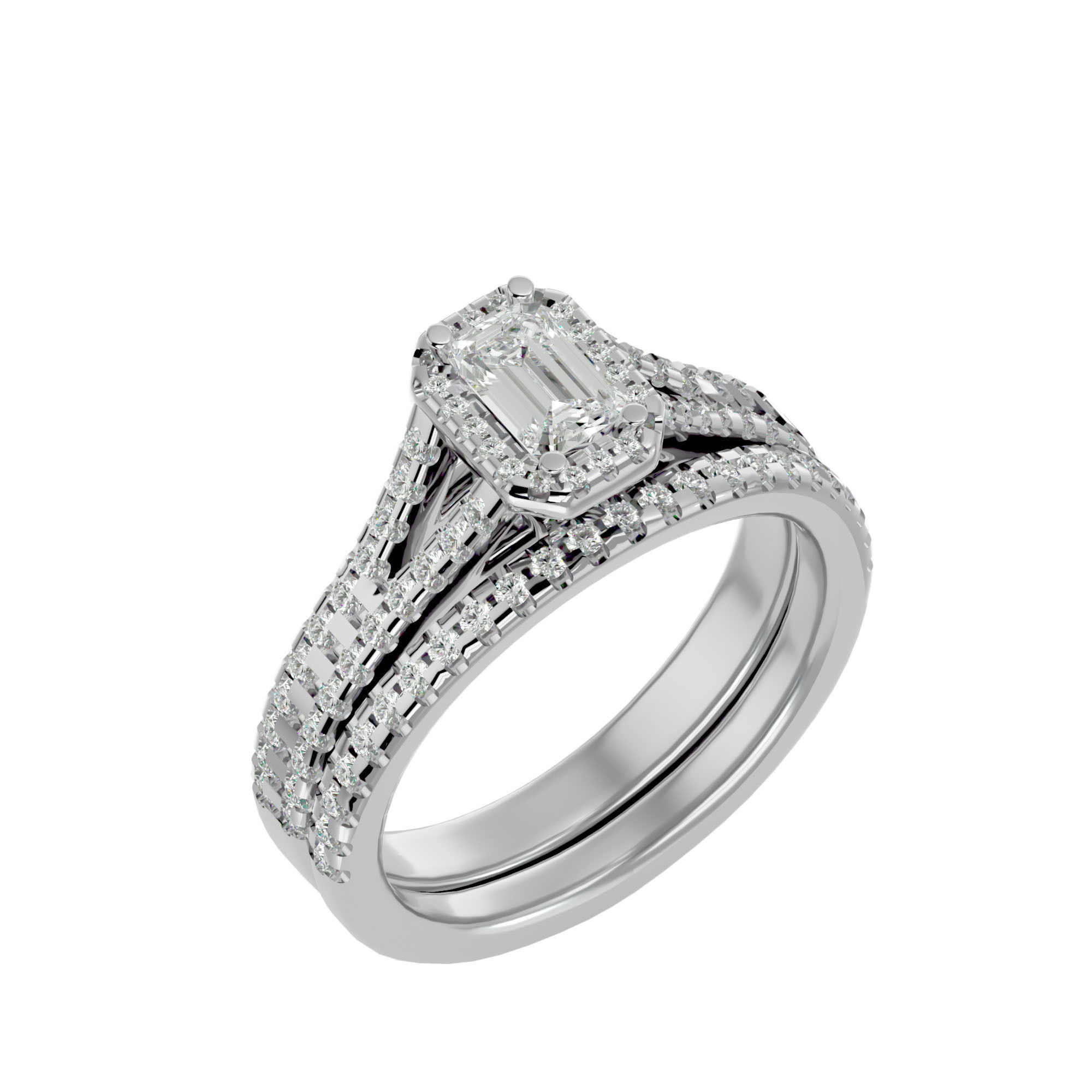 Solitaire ring model 3D print model_11