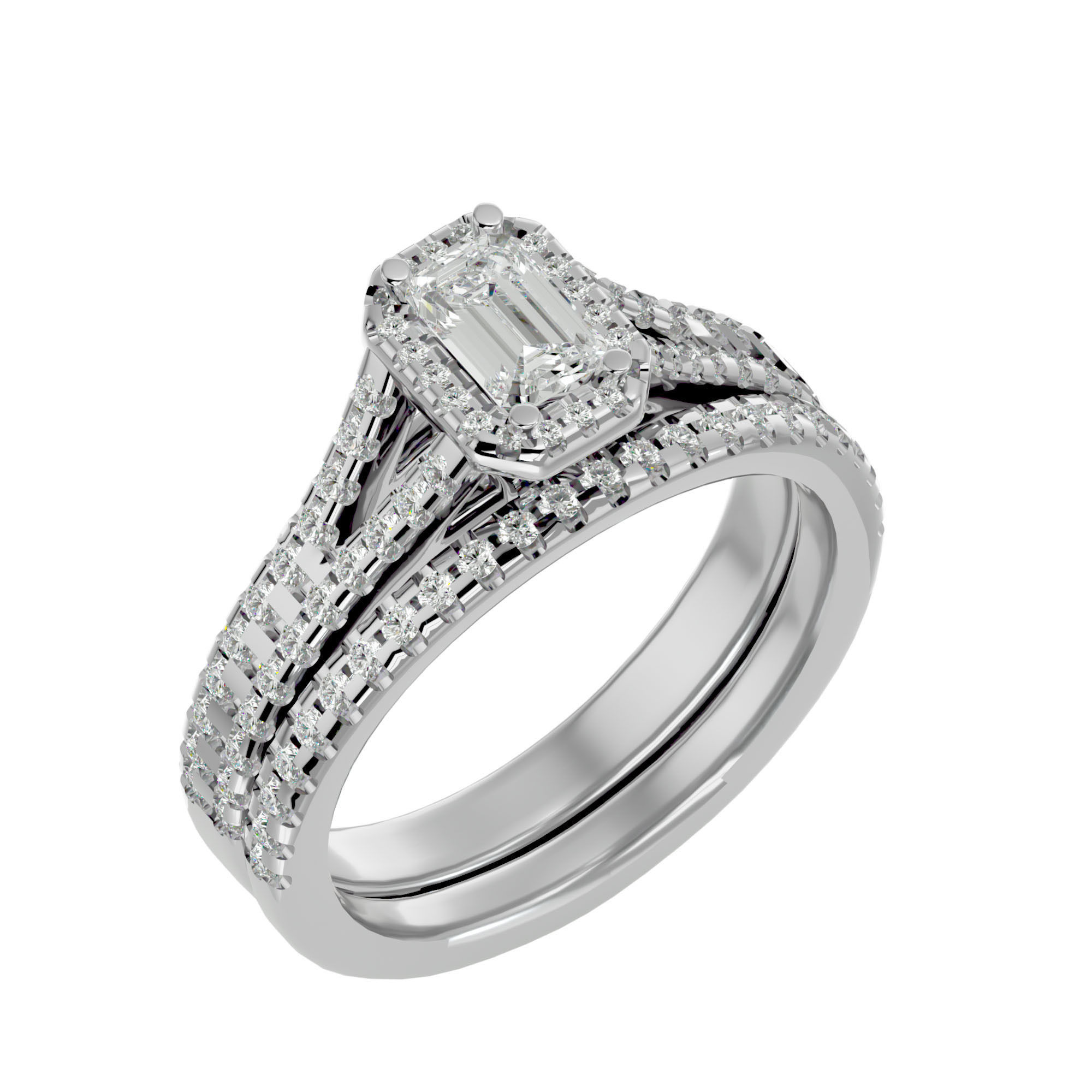 Solitaire ring model 3D print model_11
