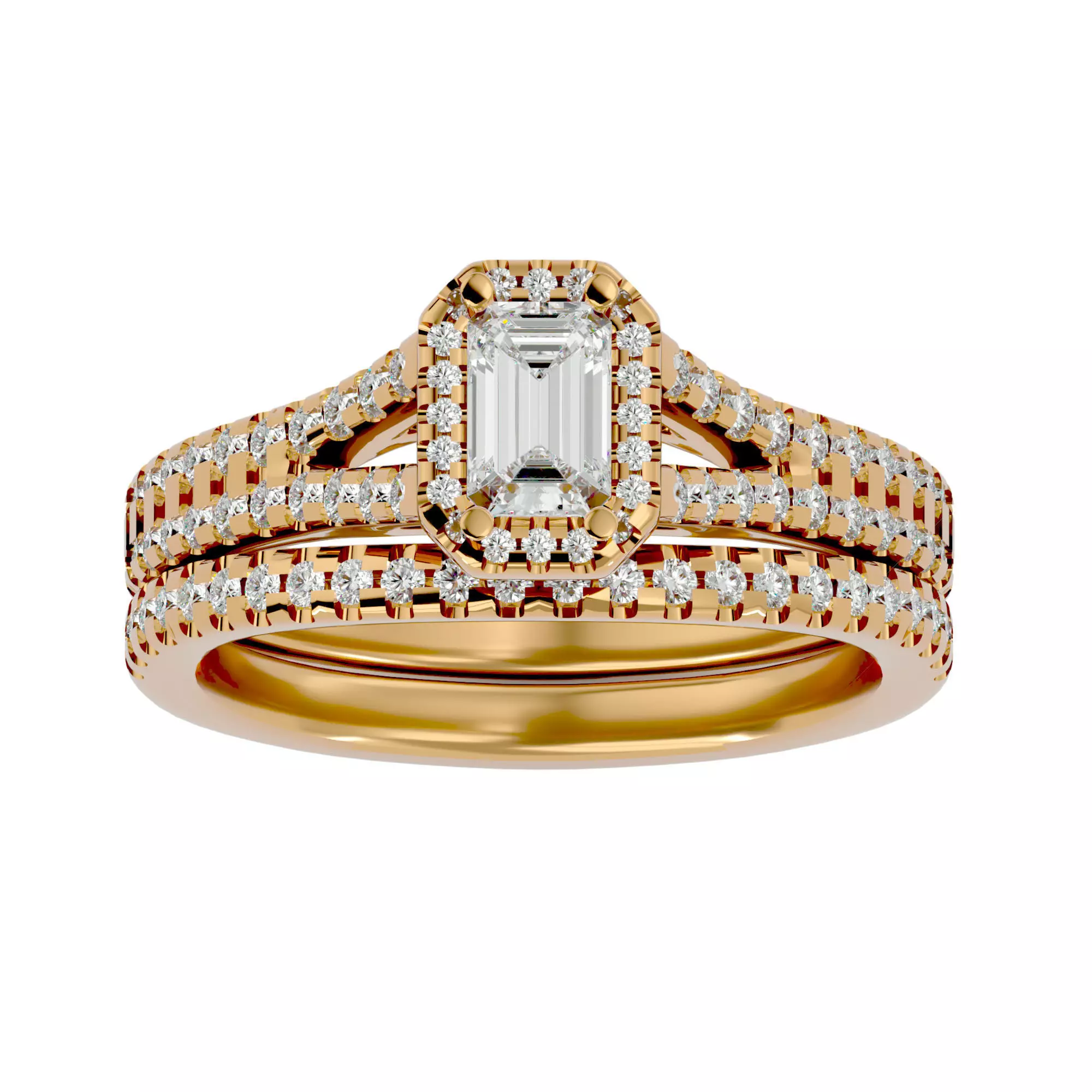 Solitaire ring model 3D print model_0