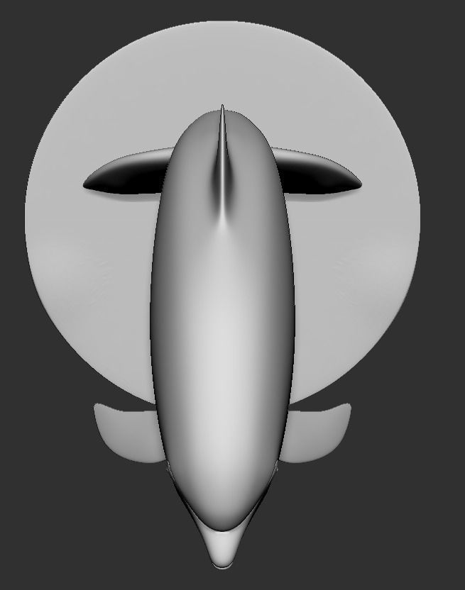 Dolphin sculpture 3D print model_4