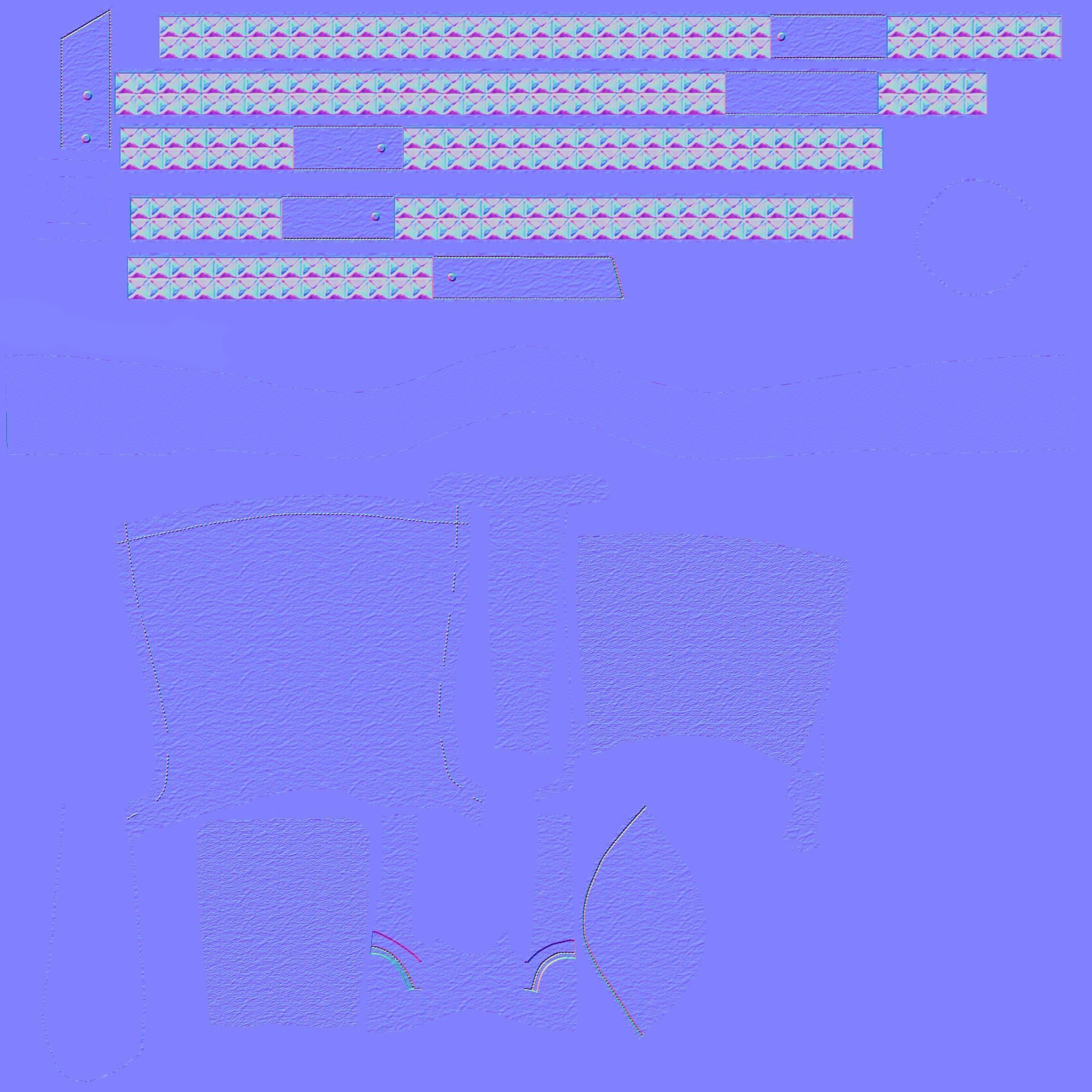 Black Mid Calf Platform Boots With Rivets Low-poly 3D model_10