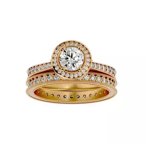 Solitaire ring model 3D print model