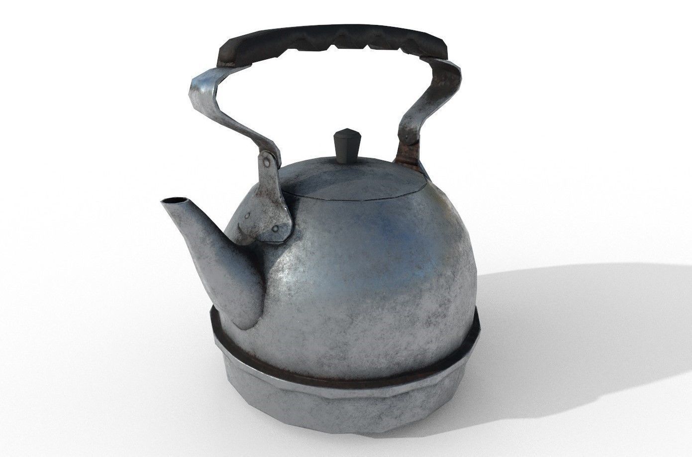 Soviet Electric Teapot - 2K - LowPoly Free low-poly 3D model_1