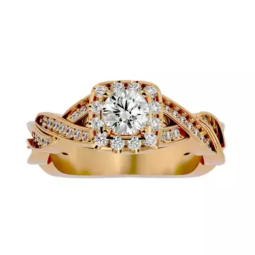 Solitaire ring model 3D print model