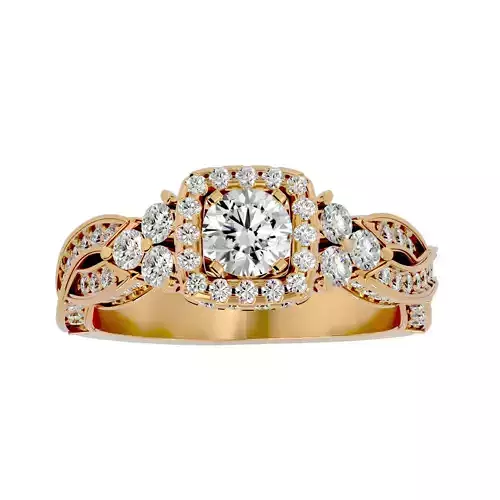 Solitaire ring model 3D print model