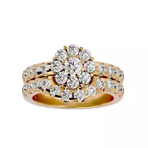 Solitaire ring model 3D print model