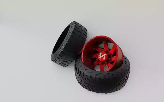 Tire and wheel pack