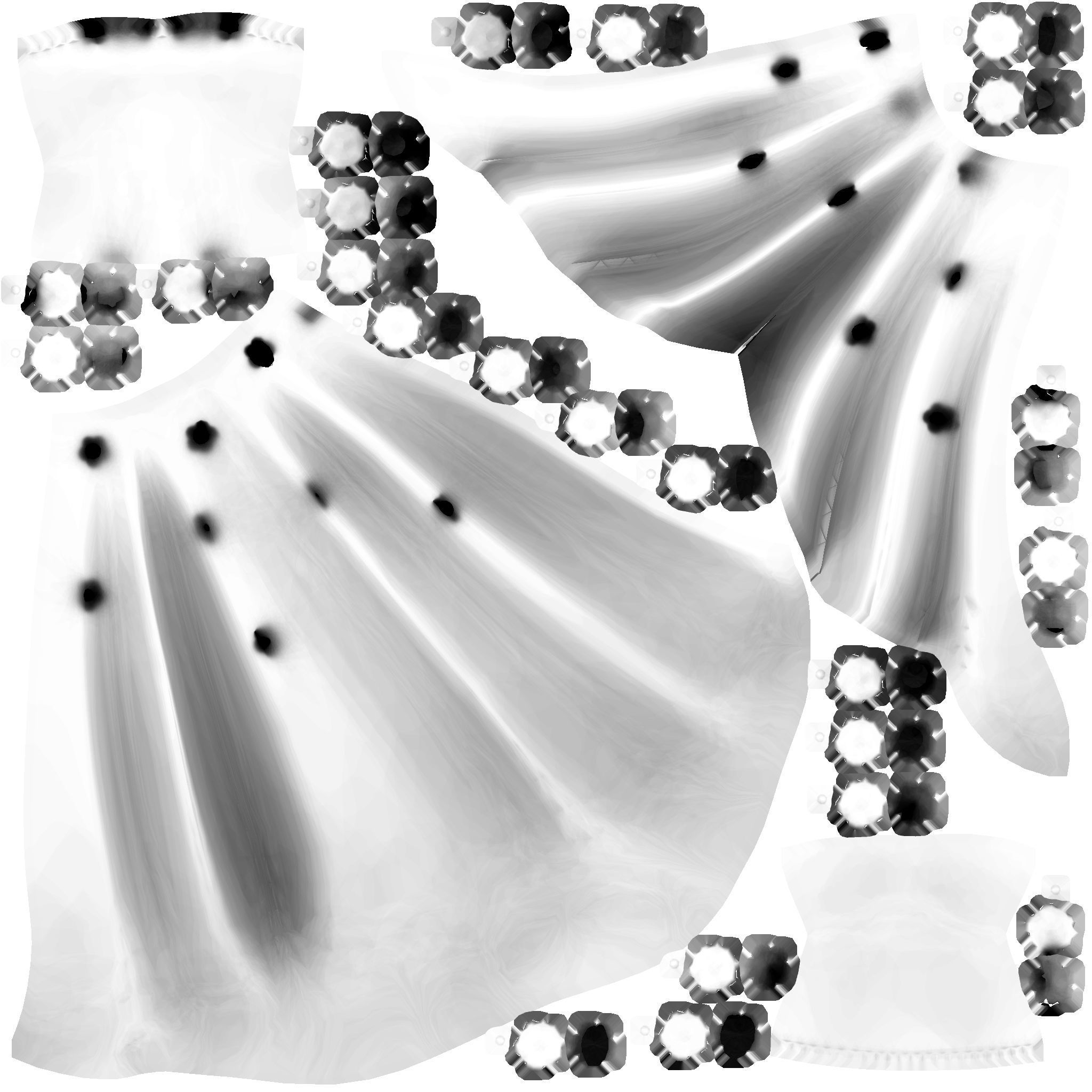 Butterfly Dress Low-poly 3D model_12