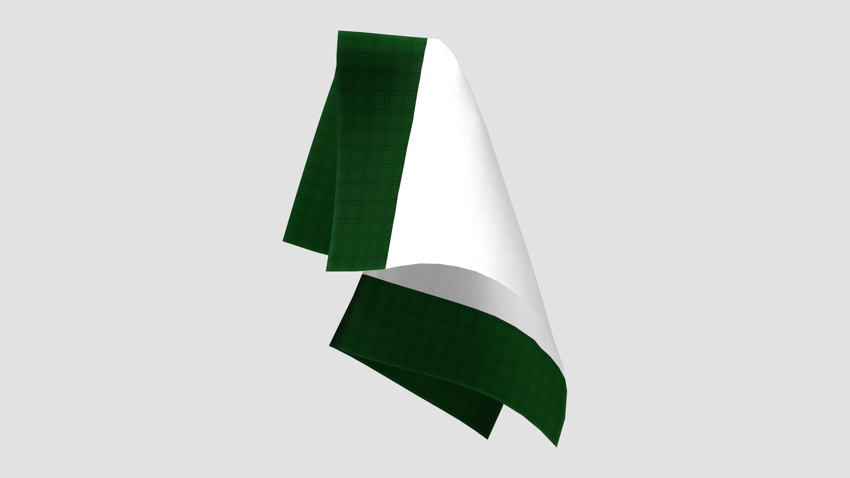 Handkerchief Low-poly 3D model_6