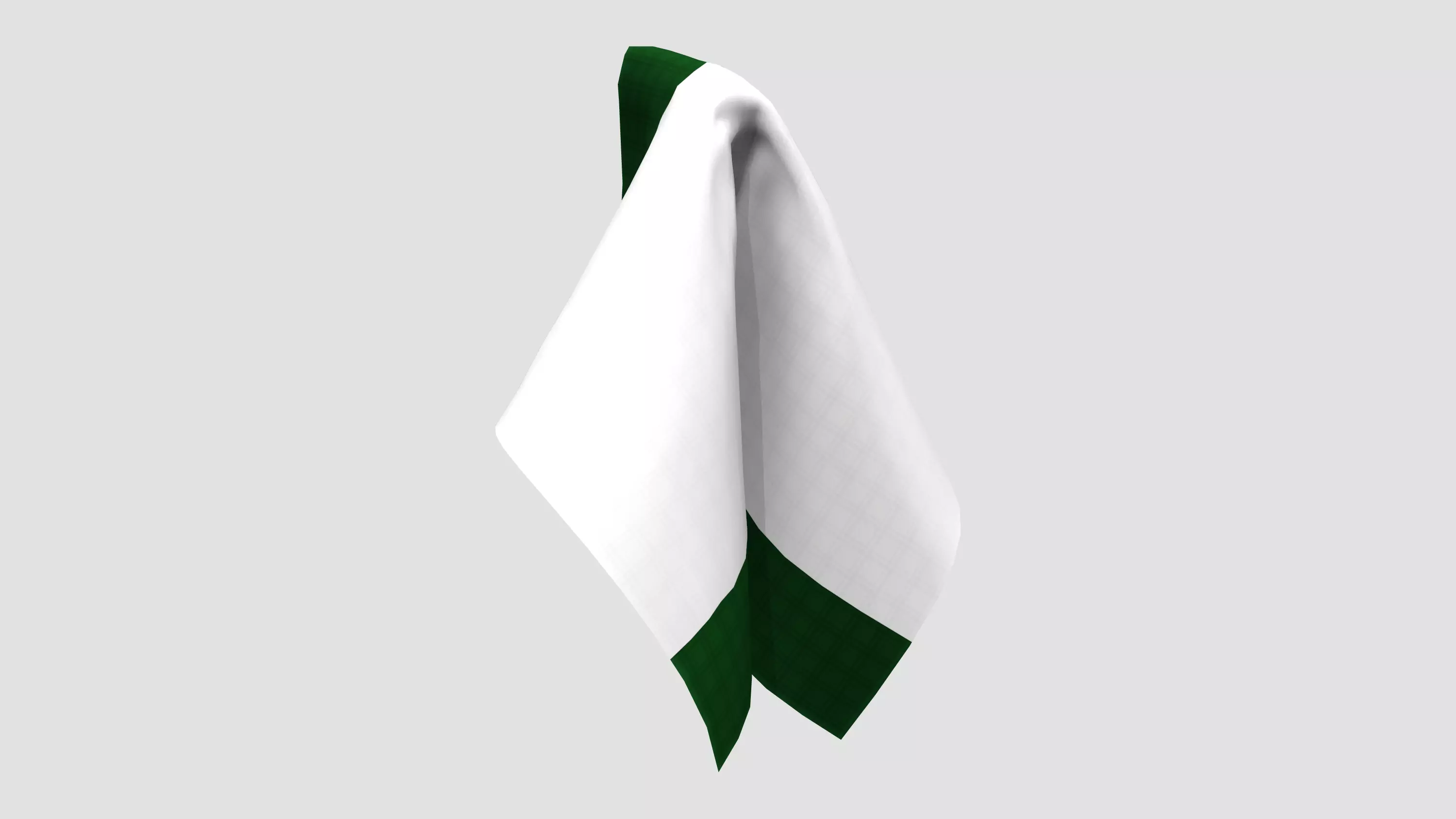 Handkerchief Low-poly 3D model_0