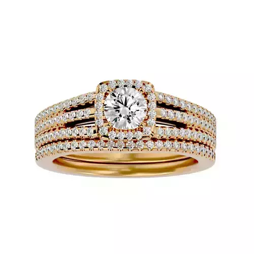 Solitaire ring model 3D print model