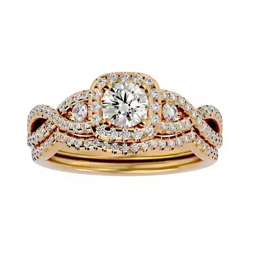 Solitaire ring model 3D print model