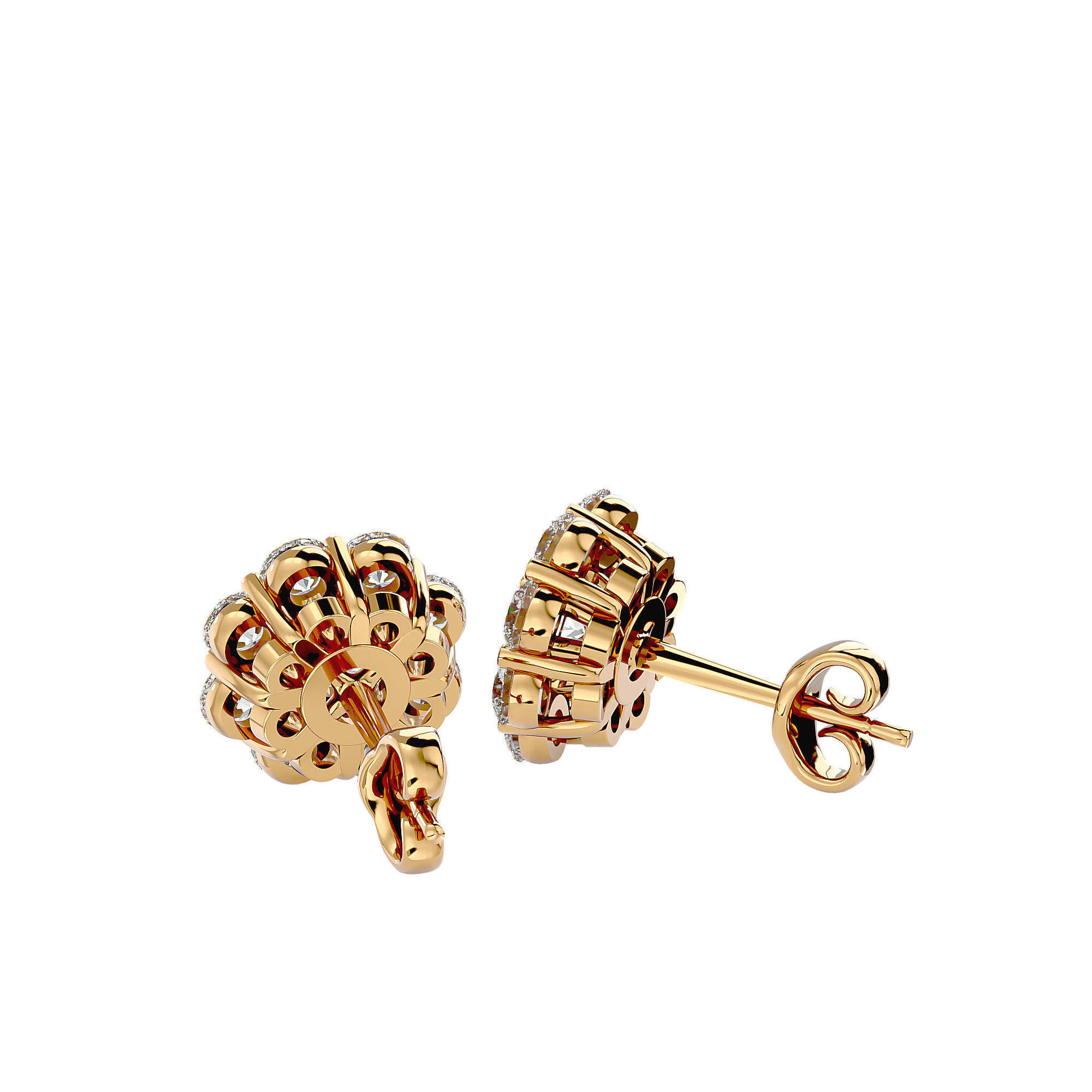 Women earrings model 3D print model_2